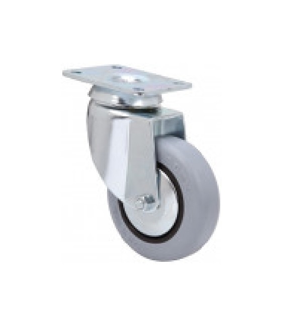 RUEDA 1-0544 C/FRENO PLAST.GRIS | Herrajes HE