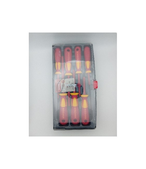 JGO.DESTORNILLADOR CAJA PLAST.7PZAS VDE REC-PH | Herrajes HE