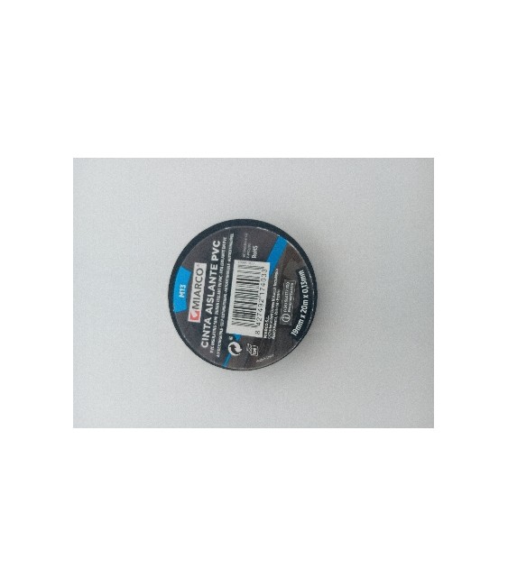 CINTA AISLANTE NEGRA M13 19MMX20M | Herrajes HE