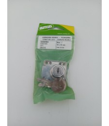 CERRADURA MUEBLE 7 NIQUEL IZDA