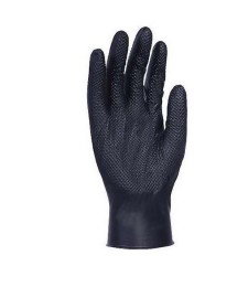 GUANTES DESECHABLES NITRILO LIBRE DE POLVO NEGROS T.L (protecc.quimica tipo B)