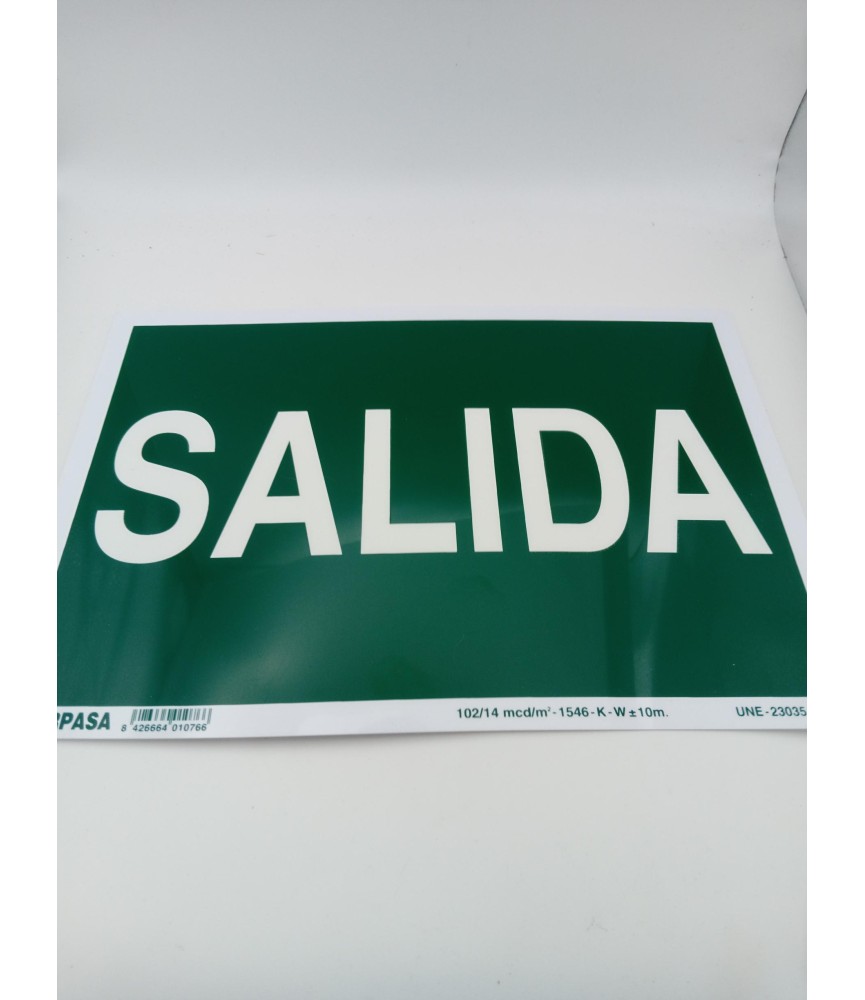 CARTEL NÂº1076 SALIDA | Herrajes HE