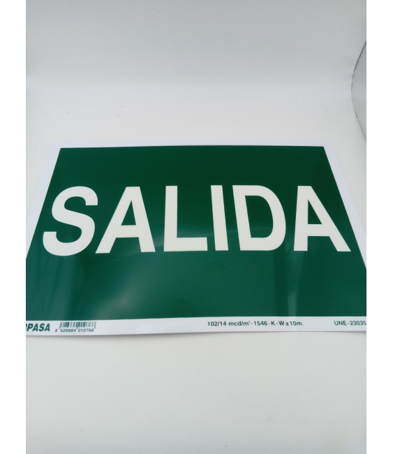 CARTEL NÂº1076 SALIDA | Herrajes HE