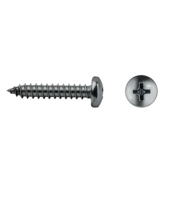 TORNILLO R/CHAPA CAB. ALOMADA DIN 7981 INOX A2 4.2X25