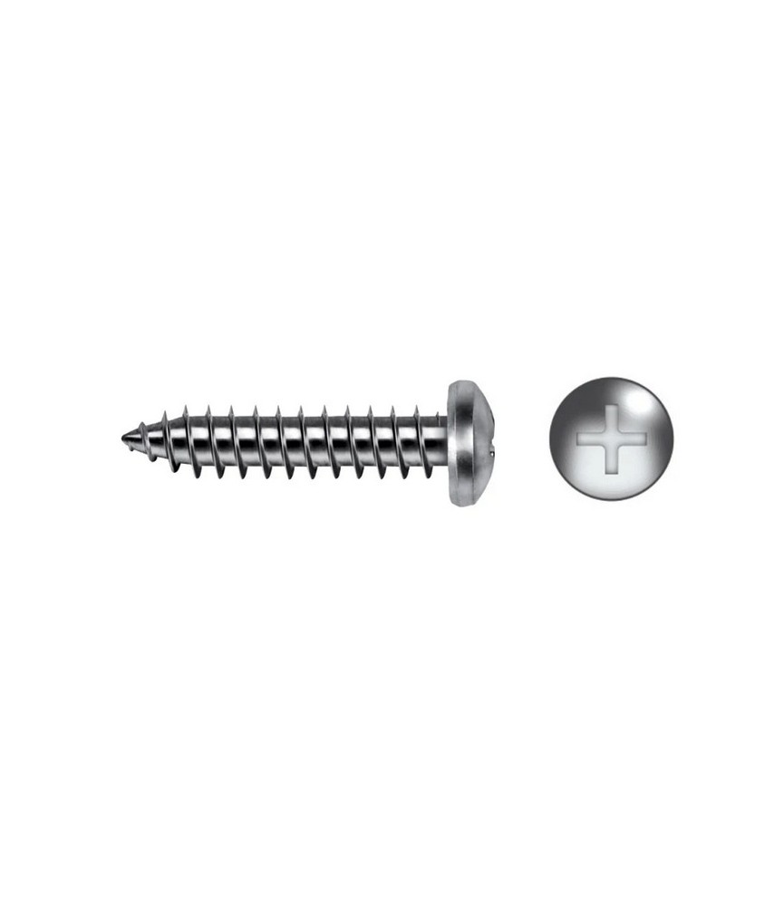 TORNILLO R/CHAPA CAB. ALOMADA DIN 7981 INOX A2 4.2X38