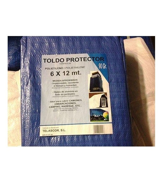 TOLDO MULTIUSO REFORZADO 3X4MT. AZUL