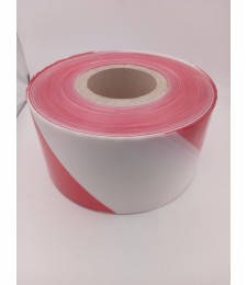 CINTA BALIZA ROJA/BLANCA ANCHO 10CM. ROLLO 200 MTS | Herrajes HE