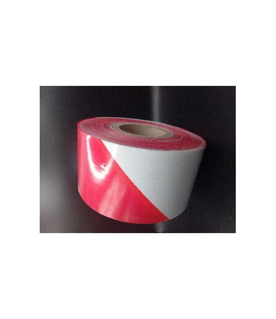 CINTA BALIZA ROJA/BLANCA ANCHO 10CM. ROLLO 250 MTS