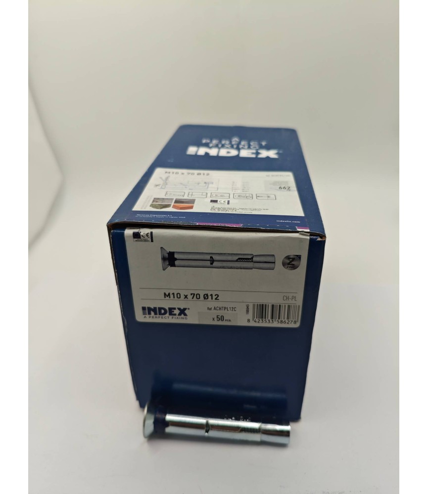 ANCLAJE CH PL M  10X70 BROCA DE 12 CABEZA PLANA | Herrajes HE