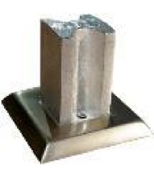 BASE 40X40 BRUTO CON TAPA BLANCO RF.BA4040T-5