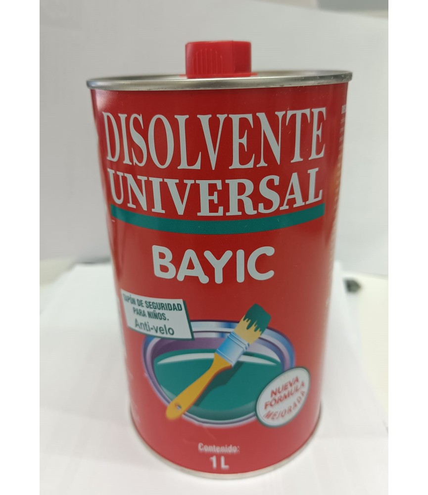 DISOLVENTE BAYIC UNIVERSAL LATA 1LT. | Herrajes HE