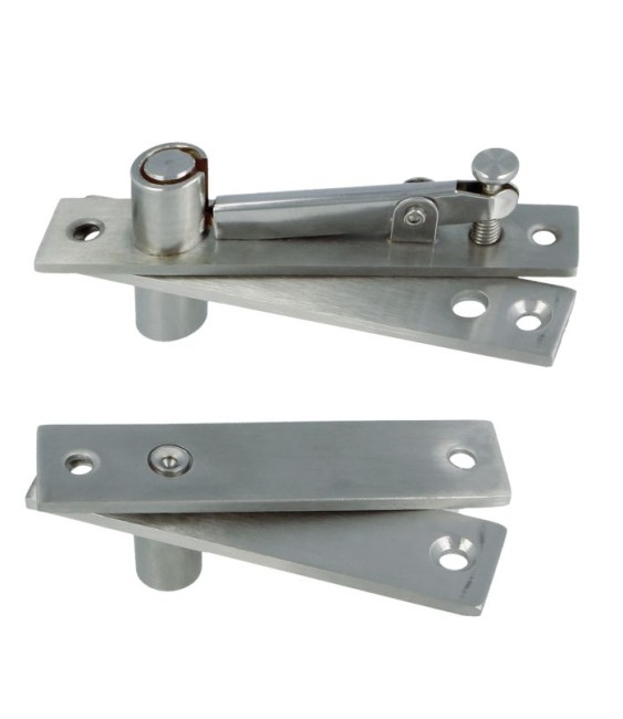 JUEGO BISAGRA PIVOT 01 ACERO INOX