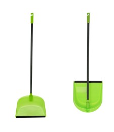 RECOGEDOR CON BORDE GOMA ANTIVUELCO Y MANGO ABATIBLE | Herrajes HE