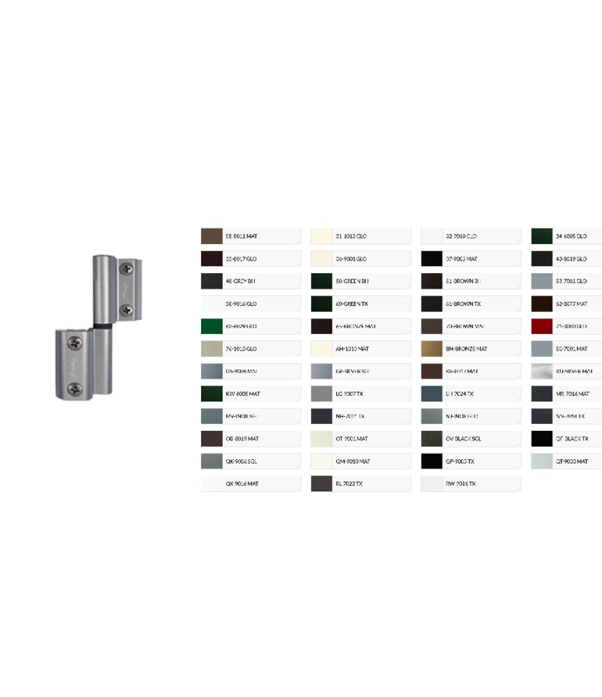 BISAGRA BLITZ PARA C/E RAL7033 MATE