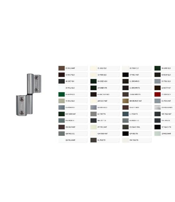 BISAGRA BLITZ PARA C/E RAL7033 MATE