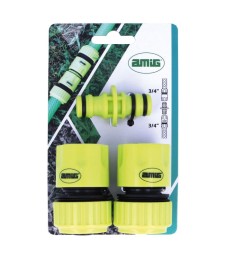 KIT CONECTOR MANGUERA PLASTICO R30 3/4ABS | Herrajes HE