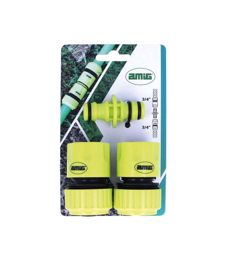 KIT CONECTOR MANGUERA PLASTICO R30 3/4ABS | Herrajes HE