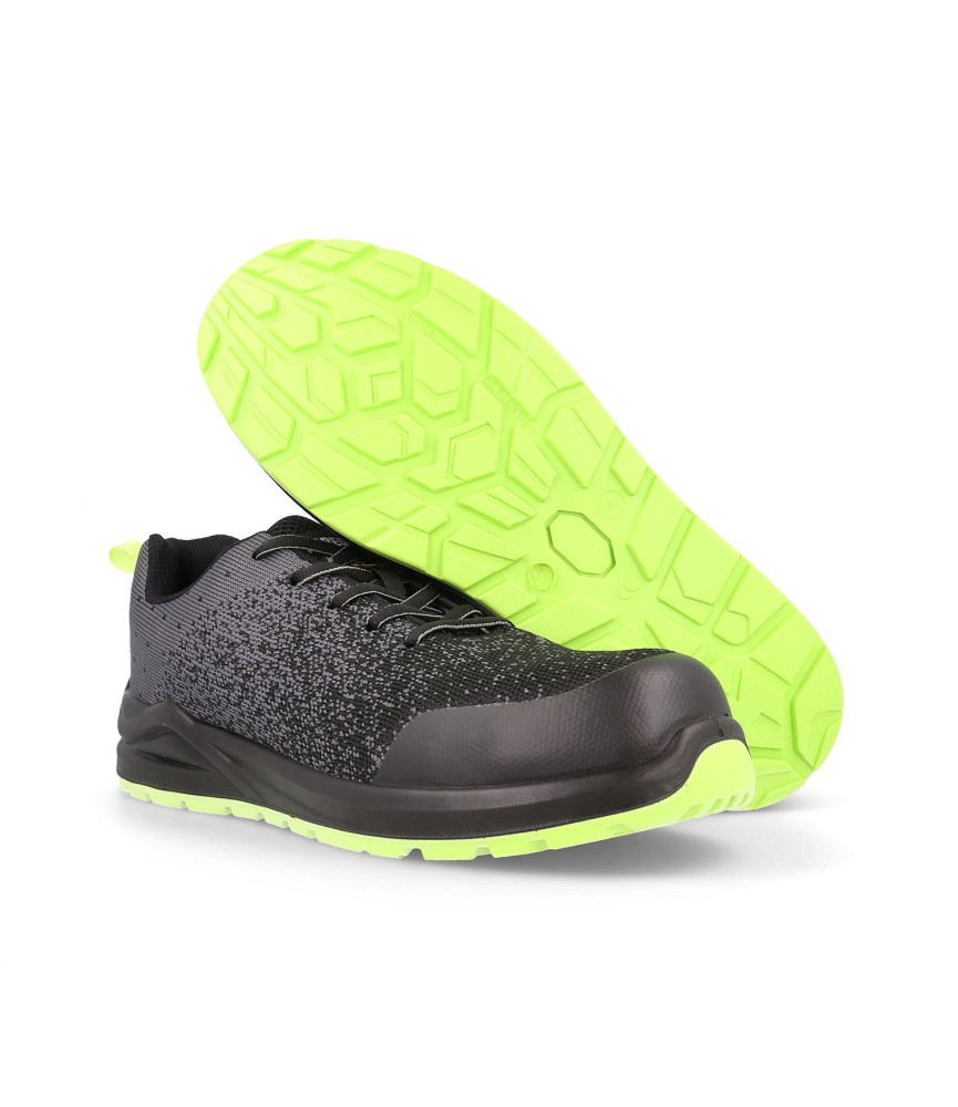 DEPORTIVO SEGURIDAD LASER GRIS-VERDE T-43