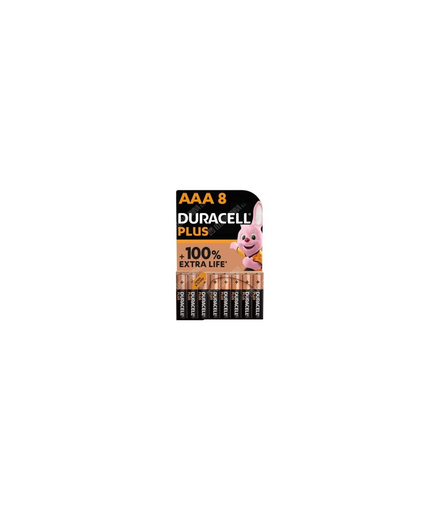 BLISTER PILA DURACELL PLUS AAA LR03 BLISTER 8 UNID.