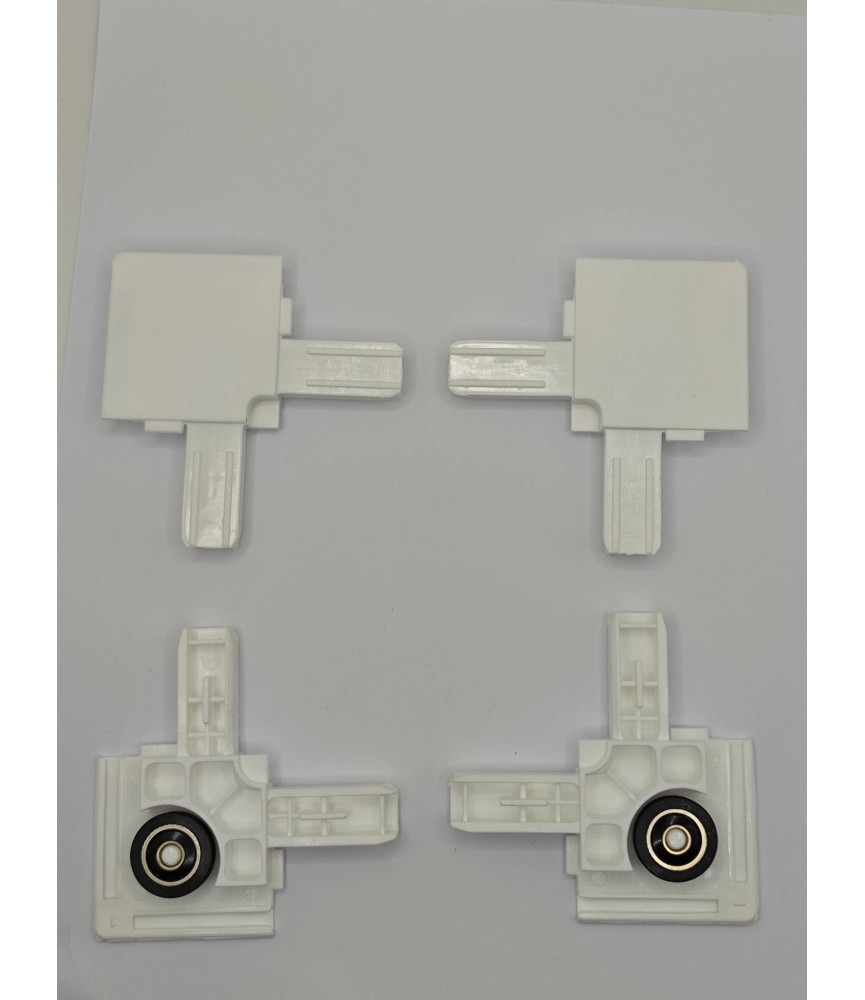 JUEGO ESCUAD.MOSQUITERA CORTE RECTO BLANCO | Herrajes HE