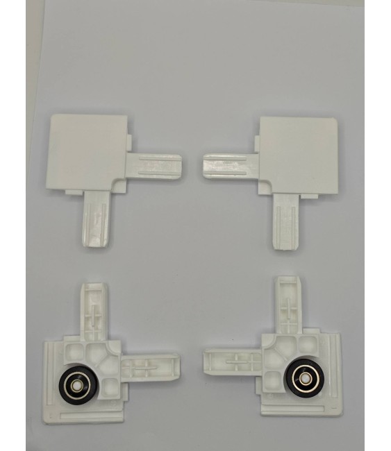 JUEGO ESCUAD.MOSQUITERA CORTE RECTO BLANCO | Herrajes HE