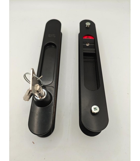 CONJUNTO CIERRE C/LLAVE NEGRO F-91C | Herrajes HE