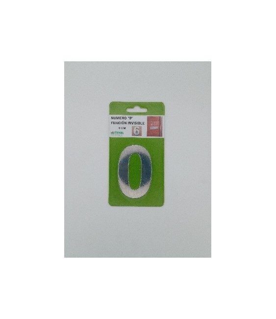 NUMERO  8CM SIN TALADRO INOX 0 | Herrajes HE