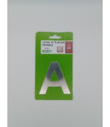 LETRA 8CM SIN TALADRO INOX A