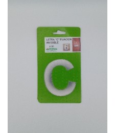 LETRA 8CM SIN TALADRO INOX C