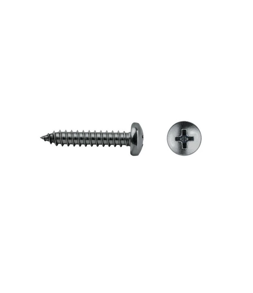 TORNILLO R/CHAPA CAB. ALOMADA DIN 7981 INOX A2 4.8X70