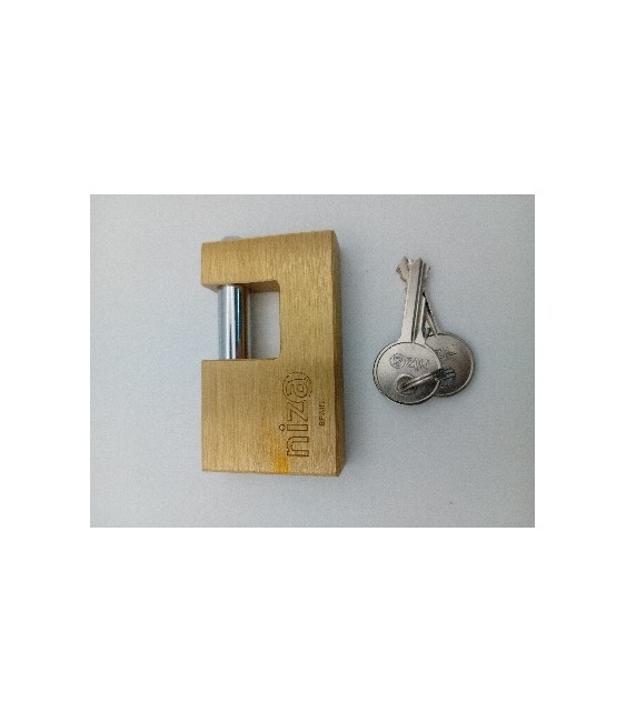 CANDADO NIZA 2000-75 LATON REF-21316 LL/IGUALES | Herrajes HE