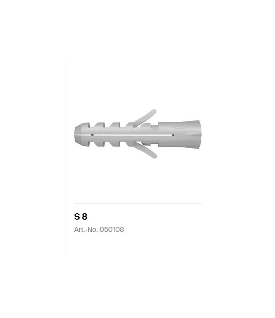 TACO FISCHER PLASTICO Nº8 REF-S