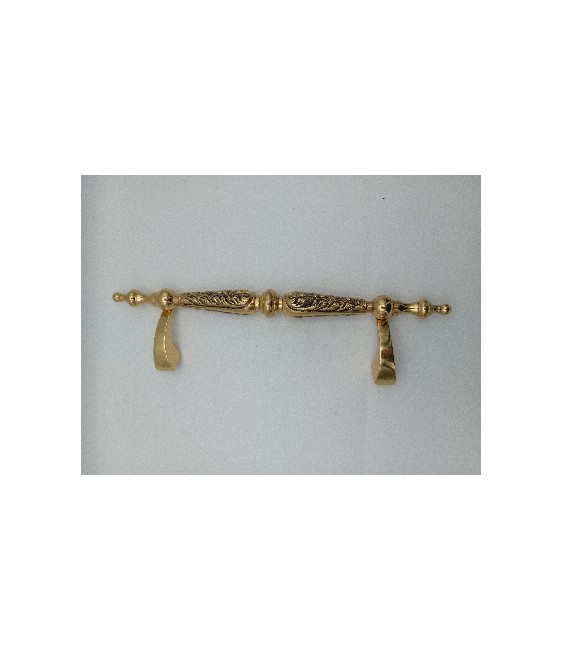 TIRADOR METAL 450MM DESPLAZADO LATON  RF.1109 | Herrajes HE