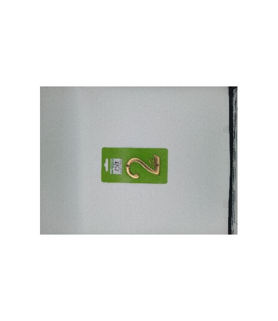 NUMERO LATON NÂº2 8CM | Herrajes HE