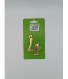 NUMERO LATON NÂº4 8CM | Herrajes HE