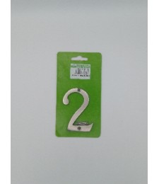 NUMERO NIQUEL MATE Nº2 8 CMS