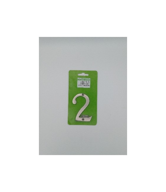 NUMERO NIQUEL MATE NÂº2 8 CMS | Herrajes HE