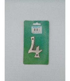 NUMERO NIQUEL MATE Nº4 8 CMS