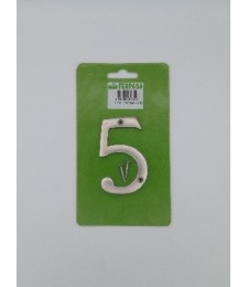 NUMERO NIQUEL MATE Nº5 8 CMS