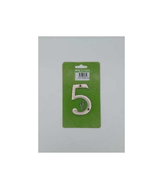 NUMERO NIQUEL MATE NÂº5 8 CMS | Herrajes HE