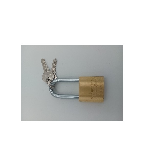 CANDADO NIZA ARCO LARGO AL-50 LATON REF-19846 | Herrajes HE