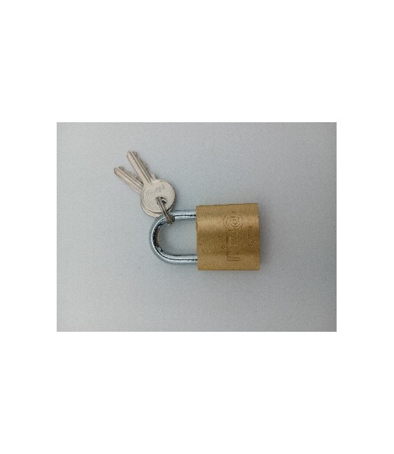 CANDADO NIZA ARCO CORTO AN-30 LATON LLAVES IGUALES