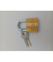 CANDADO NIZA ARCO CORTO AN-40 LATON LLAVES IGUALES | Herrajes HE