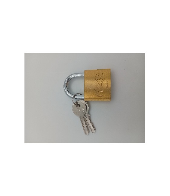 CANDADO NIZA ARCO CORTO AN-40 LATON LLAVES IGUALES | Herrajes HE