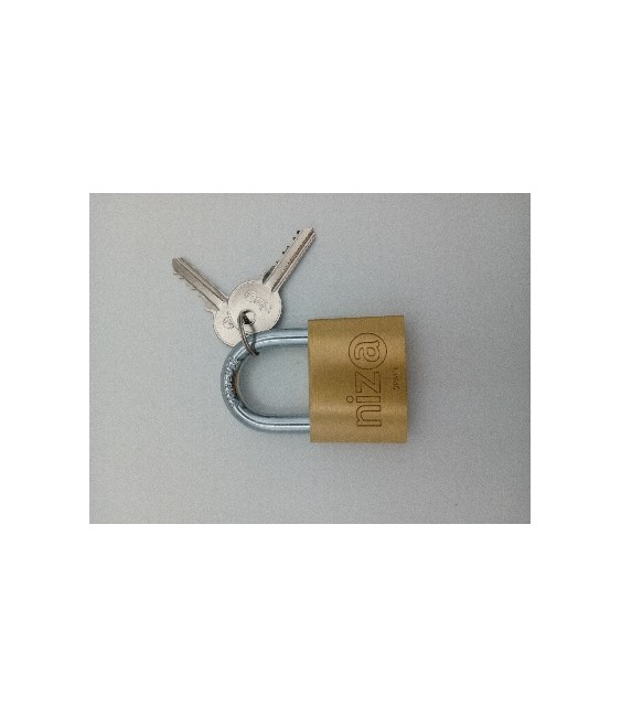 CANDADO NIZA ARCO CORTO AN-50 LATON REF-19839 | Herrajes HE