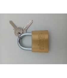 CANDADO NIZA ARCO CORTO AN-50 LATON LLAVES IGUALES | Herrajes HE