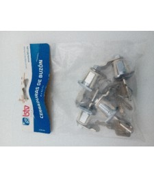 CERRADURA BUZON BTV SUELTA BARAJAS LOGO CROMO | Herrajes HE