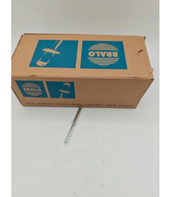 REMACHE BRALO FLOR 4.8 X 14 PLATA