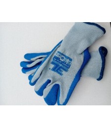 GUANTES SUPER GRIP AZUL T.9