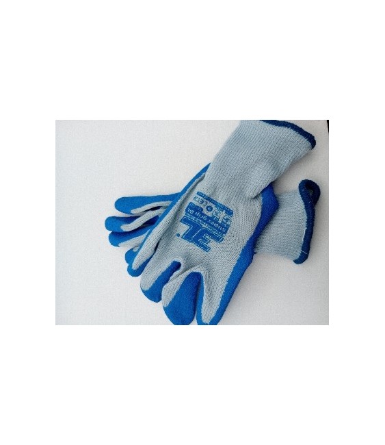 GUANTES SUPER GRIP AZUL T.9